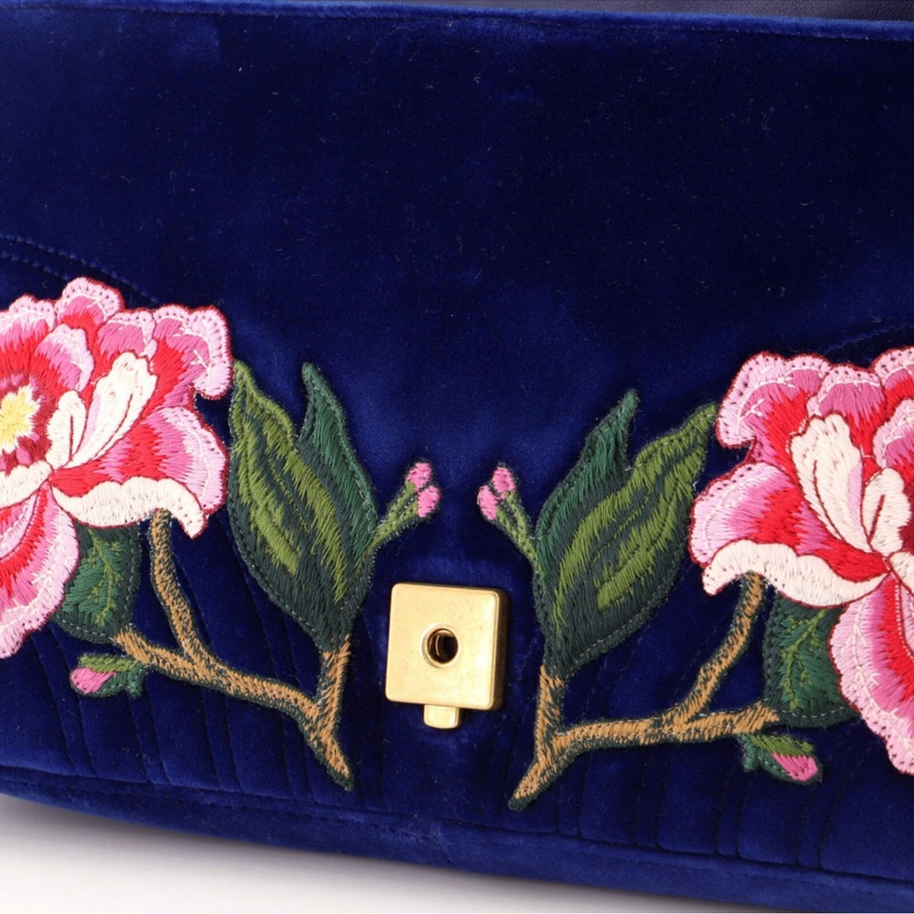 Gucci GM Marmont flap bag Embroidered - Picture 3 of 7